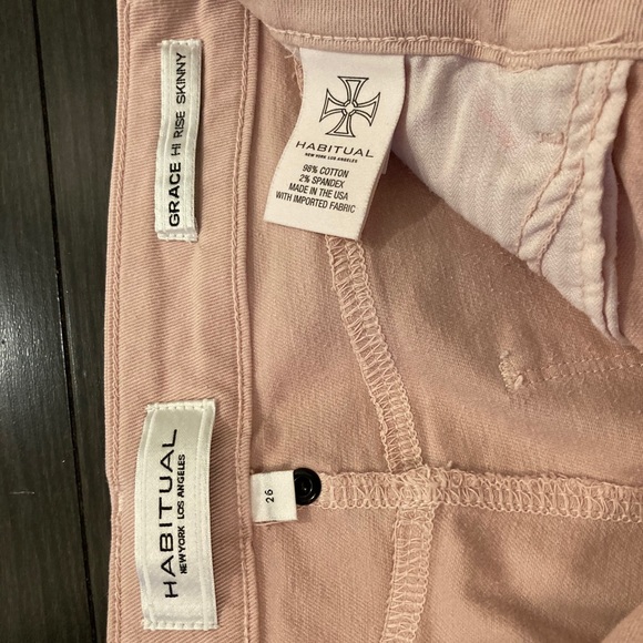 Habitual Grace Hi Rise Skinny jeans in pink - Picture 5 of 7